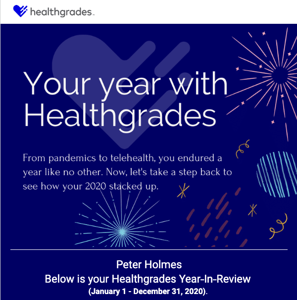 healthgrades year in review cta banner